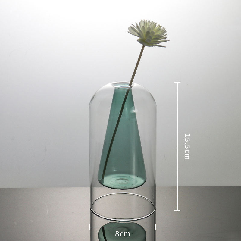 Modern Transparent Glass Vases Gomaki