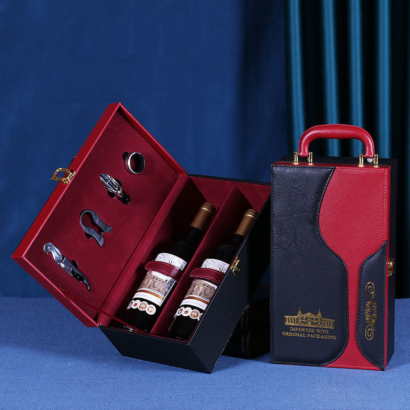 Luxury Leather Wine Gift Box Gomaki