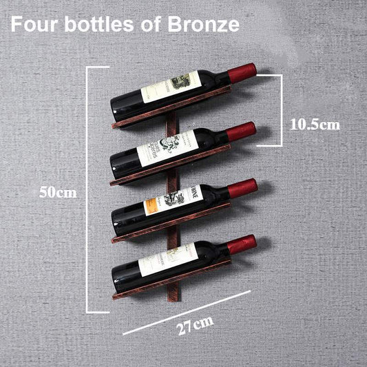 Modern Wall Mounted Metal Wine Rack