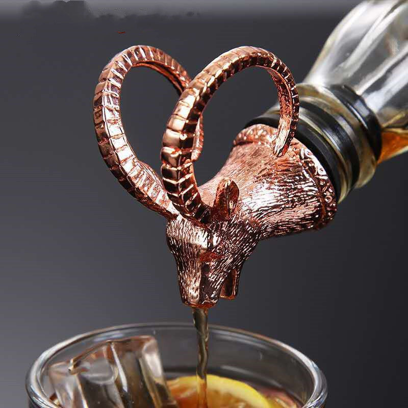 Luxury Ram Head Liquor Pourer Gomaki