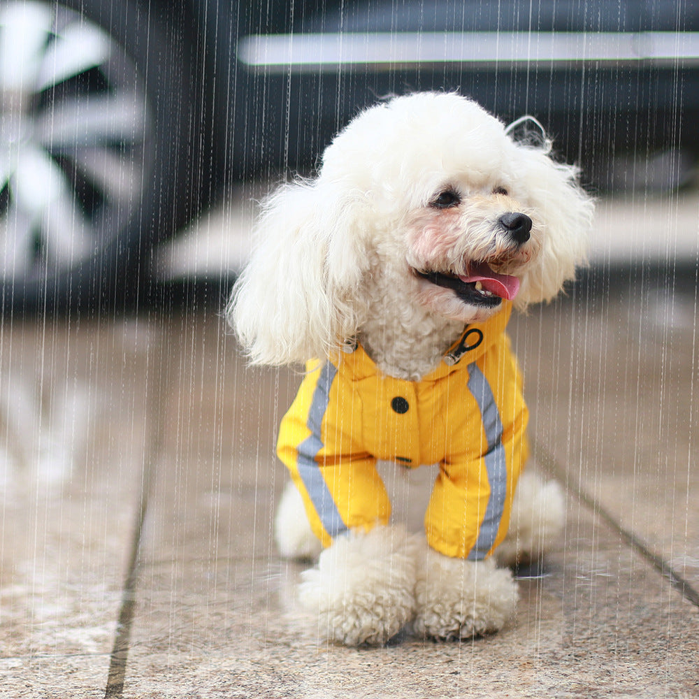 Waterproof Dog Raincoat with Hood Gomaki