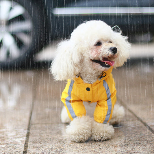 Waterproof Dog Raincoat with Hood Gomaki
