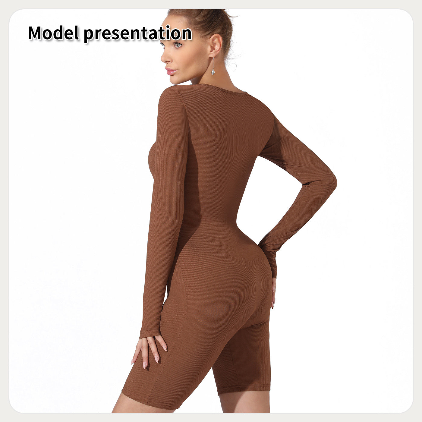 Women Black Slim Fit Bodysuit Jumpsuit Gomaki