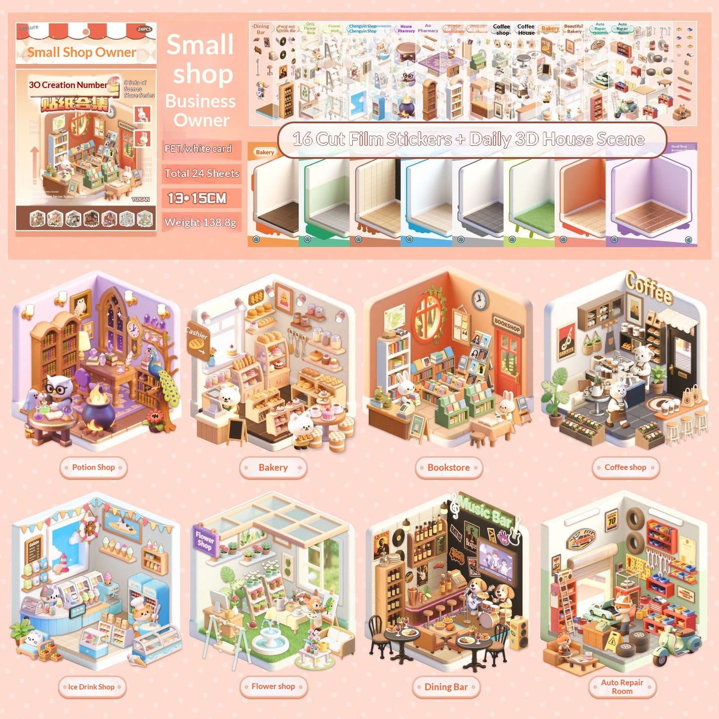 Libro di adesivi Montessori Gomaki Kids