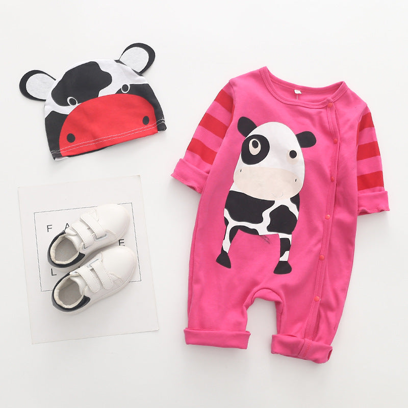 Baby Zebra Romper with Matching Hat Gomaki