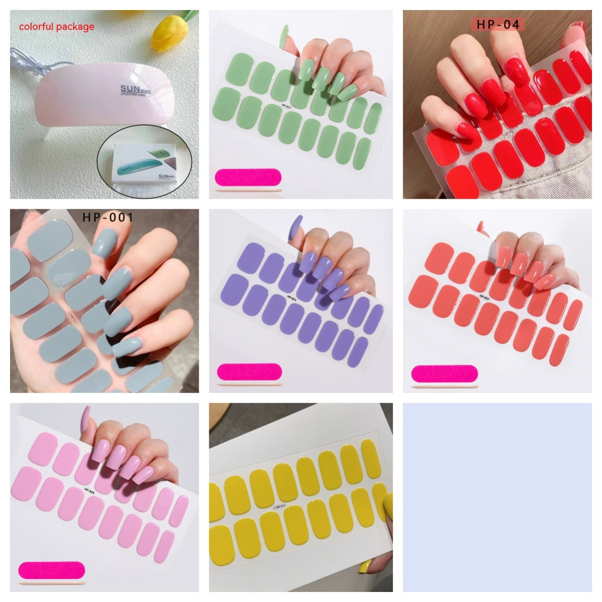 Wearing Nail Pads Baking Lamps Mini Handheld Folding Nails Gomaki