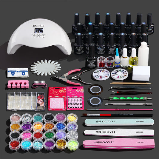 Complete Manicure Set with Tools Polishes Nail Art Accessories Gomaki