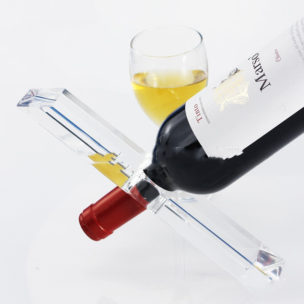 Modern Transparent Balance Rack for Home and Bar Display Gomaki