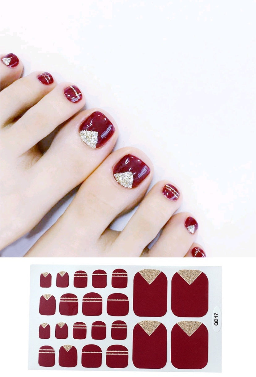 Artistic Nail Foot Sticker Waterproof  Gomaki