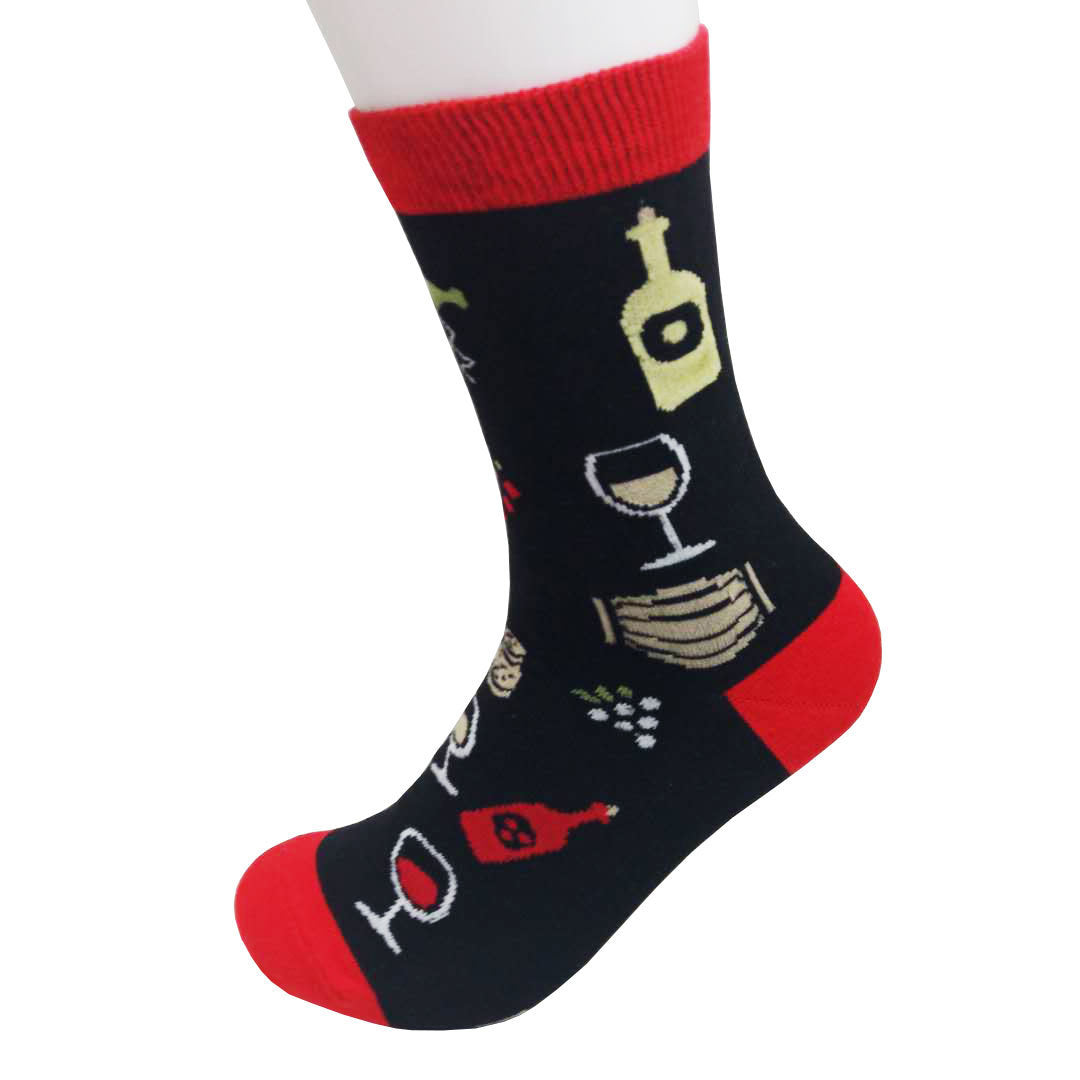 Funny Wine Lover Socks Gomaki