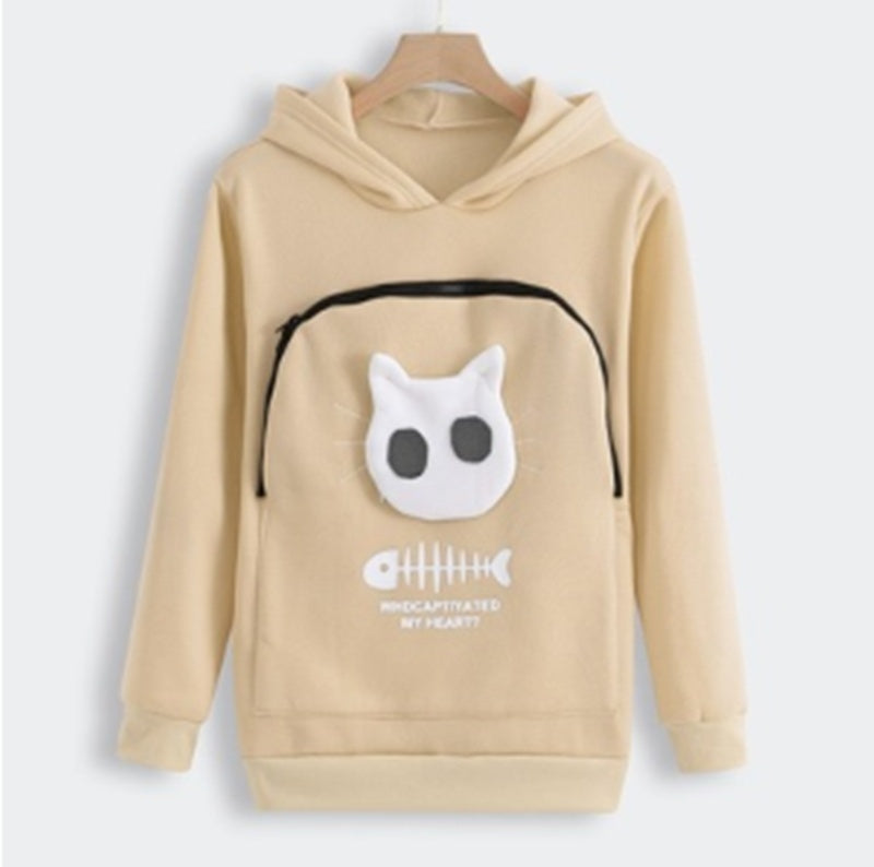Cat Lover Hoodie with Pouch Gomaki Shop