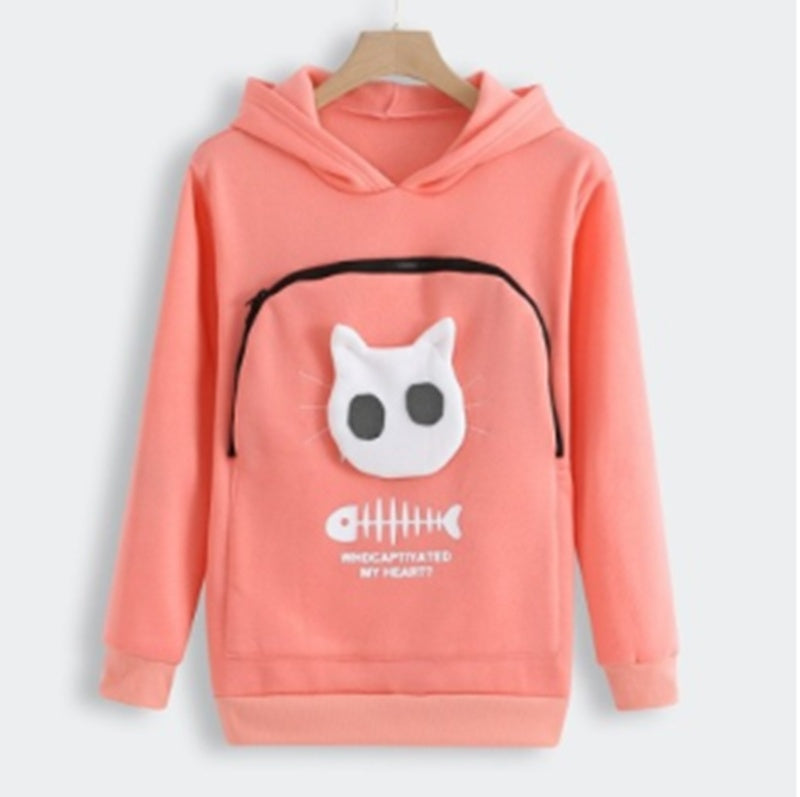 Cat Lover Hoodie with Pouch Gomaki Shop