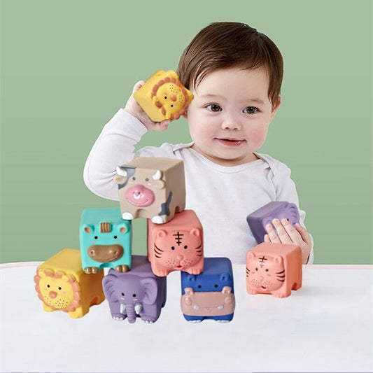 Soft Silicone Baby Blocks Set Gomaki