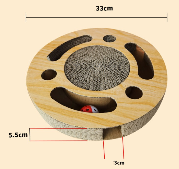 Cat Scratcher Ball Drawing Bell Large Claw Sharpener Gomaki