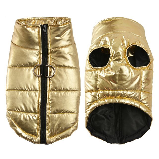 Pet Dog Autumn And Winter Warm Metallic Clothing Gomaki