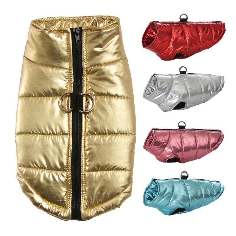 Pet Dog Autumn And Winter Warm Metallic Clothing Gomaki