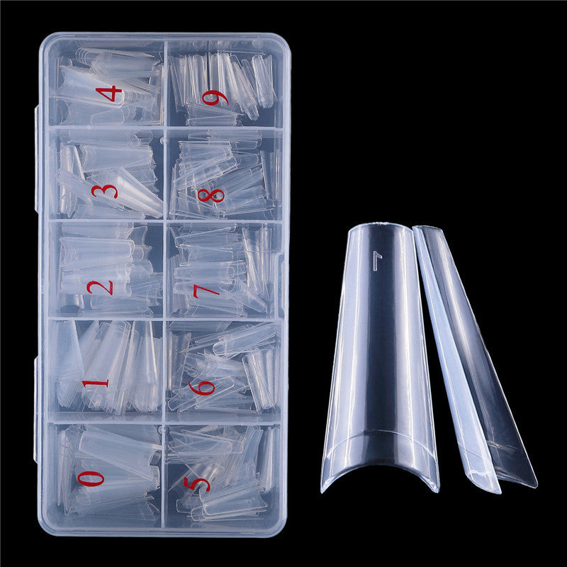 Extra Long Clear Coffin Nail Tips Gomaki