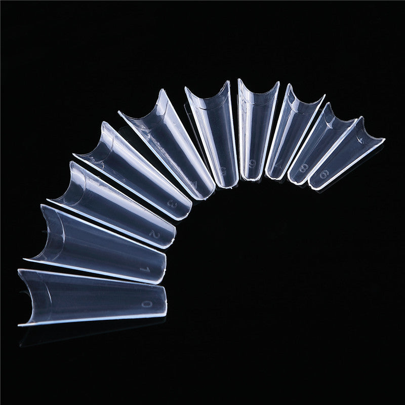 Extra Long Clear Coffin Nail Tips Gomaki
