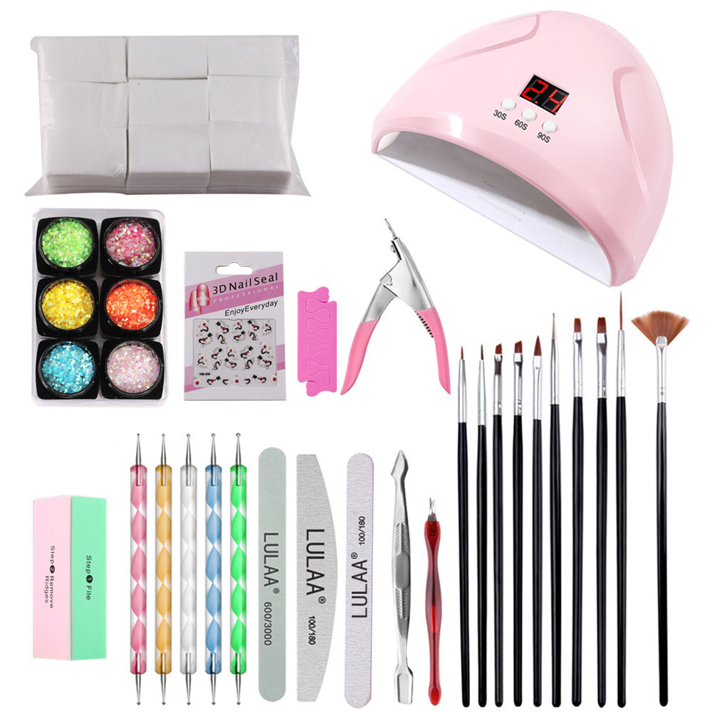 Full Manicure Pedicure Set For Gel Polish Nail Extensions Decoration Gomaki