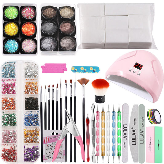 Full Manicure Pedicure Set For Gel Polish Nail Extensions Decoration Gomaki