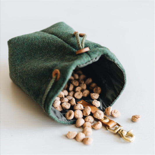 Outdoor Dog walking Hanging Waist Felt Grain Bag Gomaki Shop