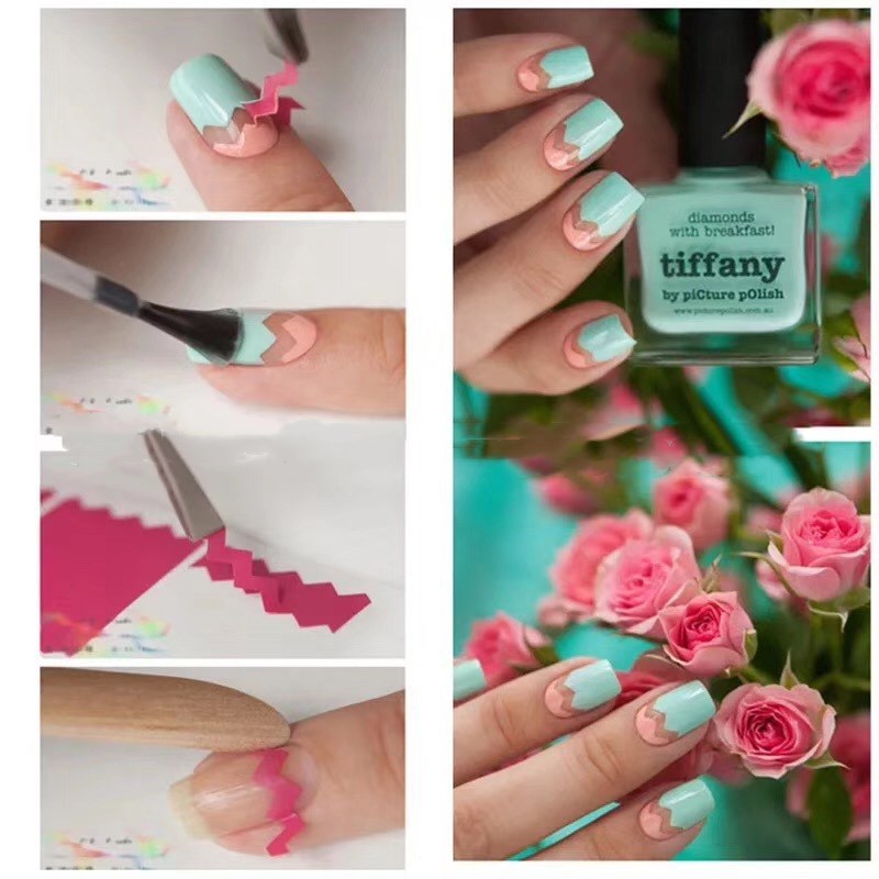 French Nail Tip Guide Stickers Gomaki