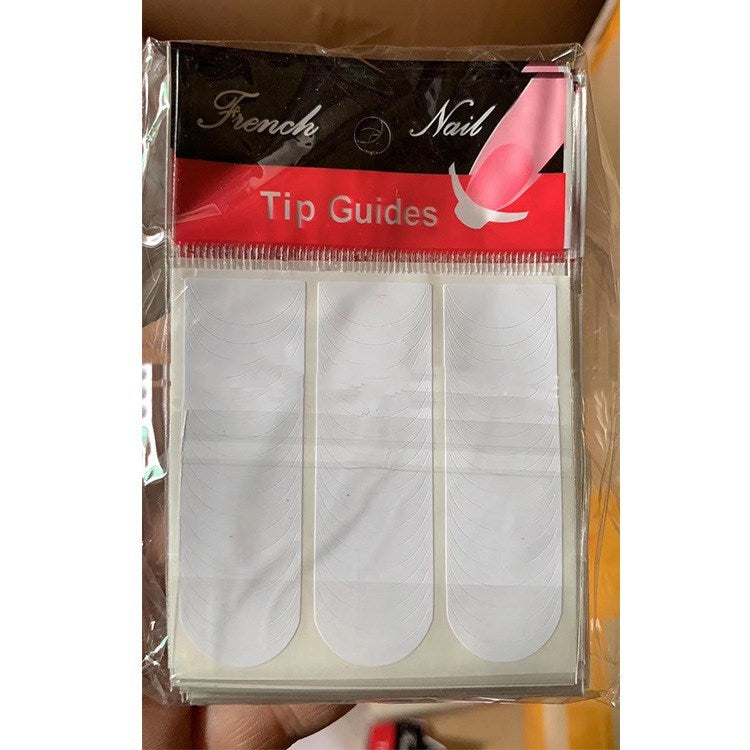 French Nail Tip Guide Stickers Gomaki
