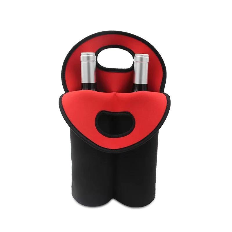 Insulated Neoprene Wine Bottle Tote Bag Gomaki