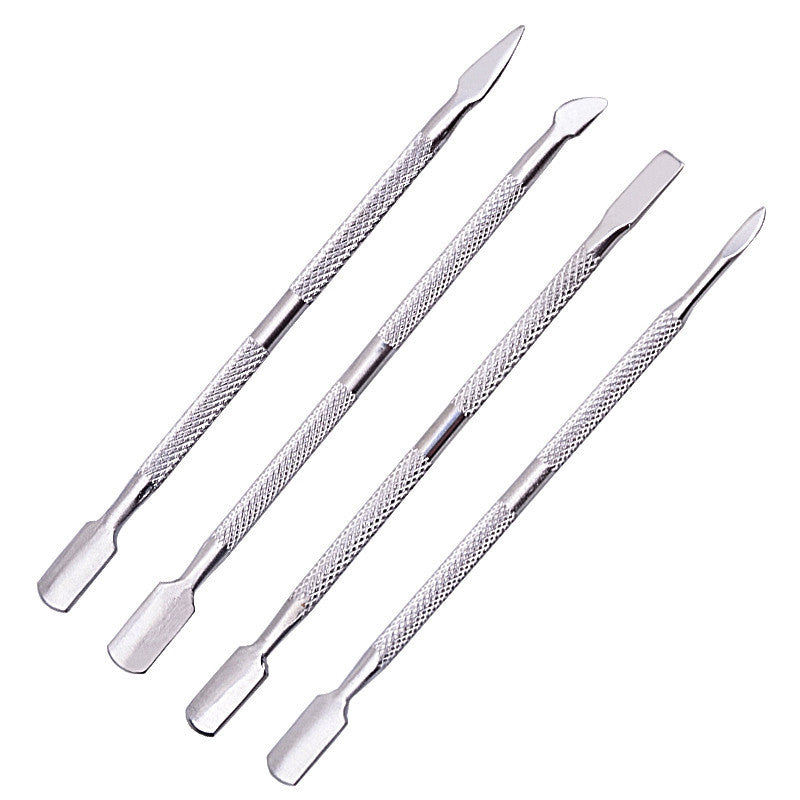 Professional Stainless Steel Cuticle Pusher and Nail Cleaner Gomaki