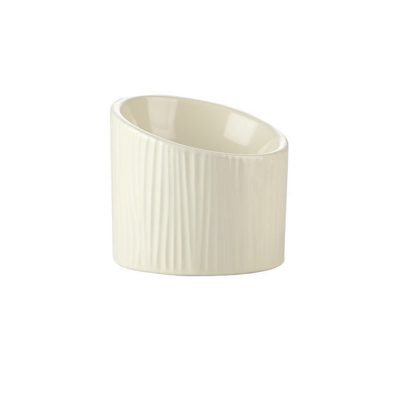 Oblique Ceramic Cat And Dog Bowl Gomaki Shop