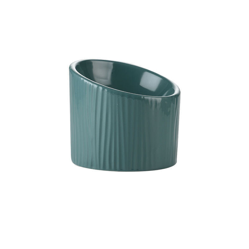 Oblique Ceramic Cat And Dog Bowl Gomaki Shop