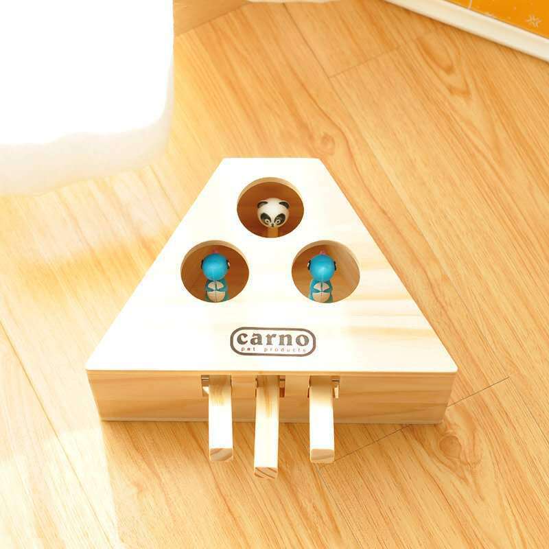 Interactive Wooden Cat Puzzle Toy Gomaki