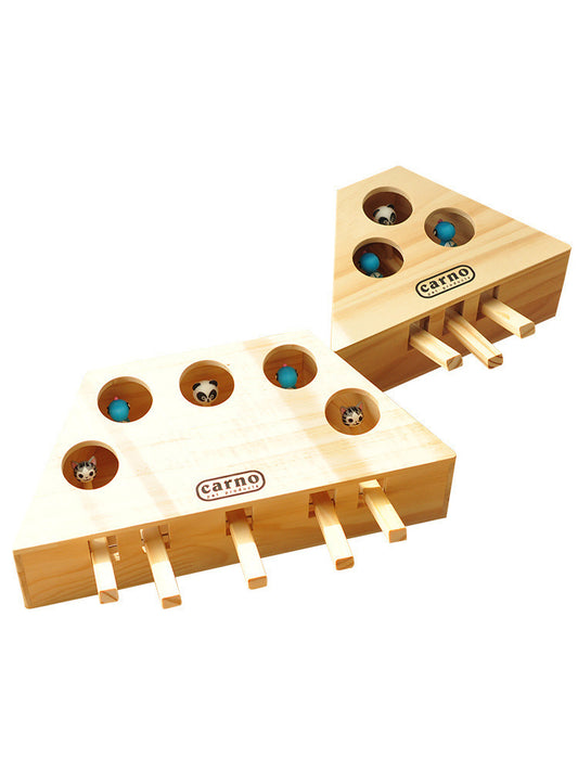 Interactive Wooden Cat Puzzle Toy Gomaki
