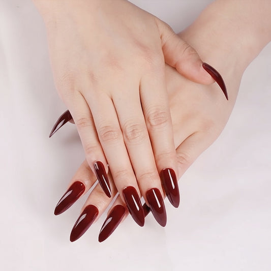 Long Stiletto Press On Nails Gomaki