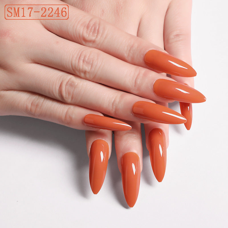 Long Stiletto Press On Nails Gomaki
