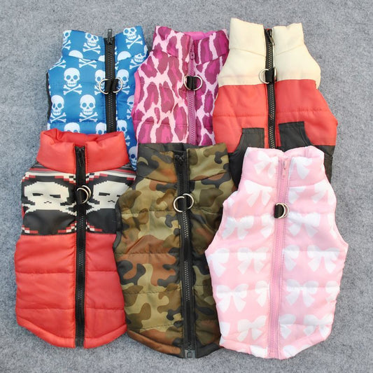 Camouflage Dog Puffer Vest Gomaki Shop
