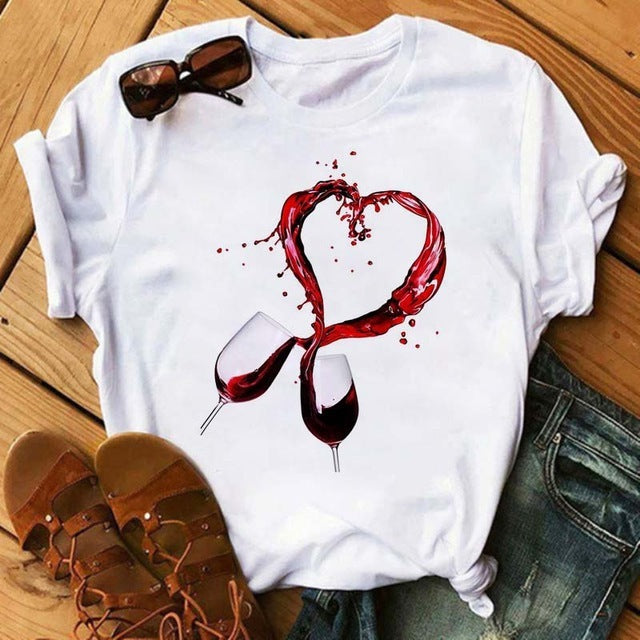 Women Fashion Graphic T Shirt Gomaki