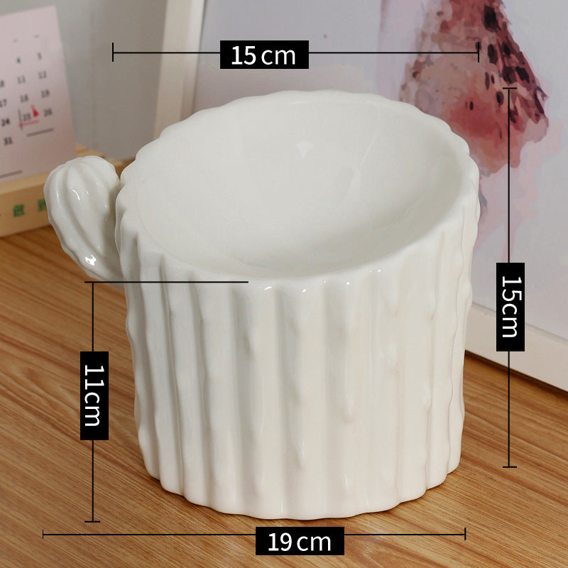 Cactus Ceramic Pet Bowl Gomaki Shop