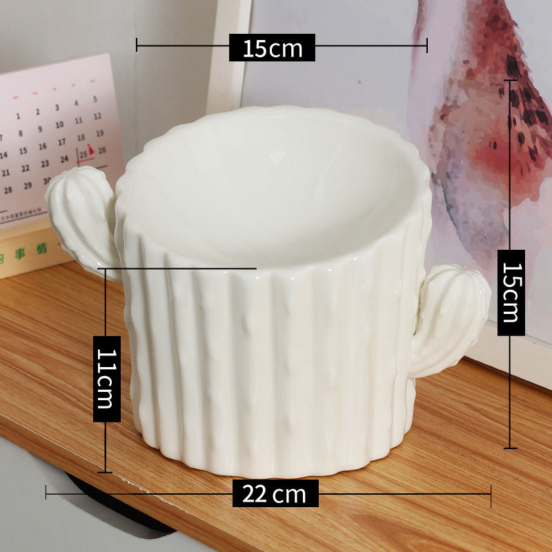 Cactus Ceramic Pet Bowl Gomaki Shop