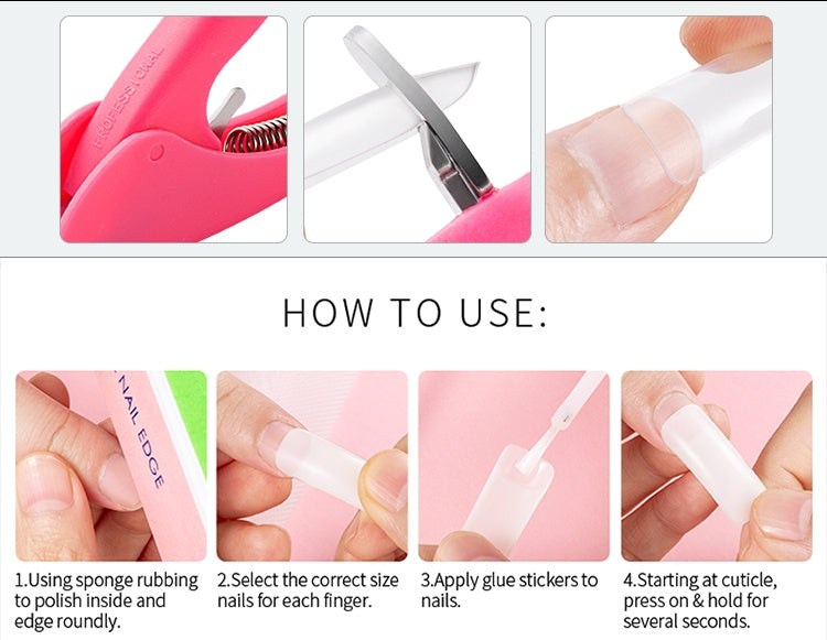Professional Acrylic Nail Extension Kit Gomaki