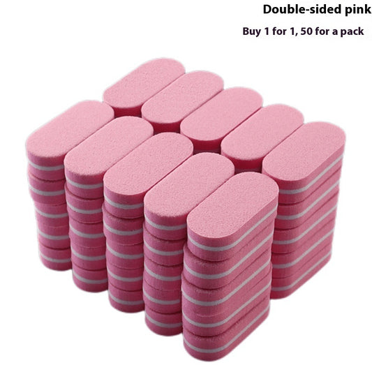 Mini Pink Sponge Buffers for Manicure and Pedicure Gomaki