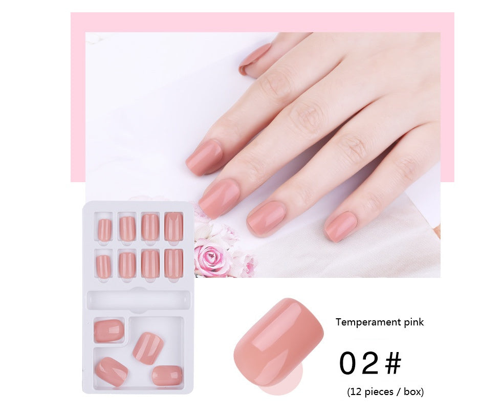 Natural Nude Press-On Nails Set Gomaki