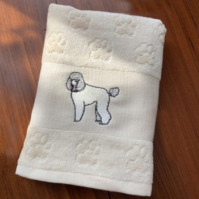Embroidered Dog Hand Towels Gomaki Shop