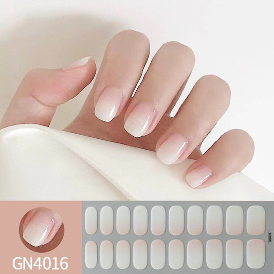 Gradient Nude Pink Nail Polish Strips Gomaki