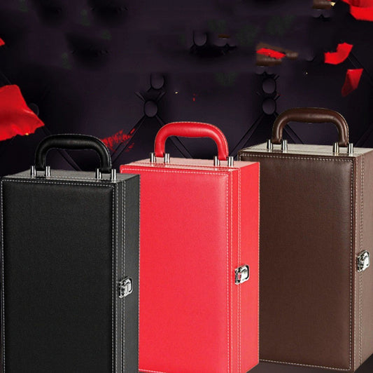 Elegant PU Leather Wine Gift Box Gomaki