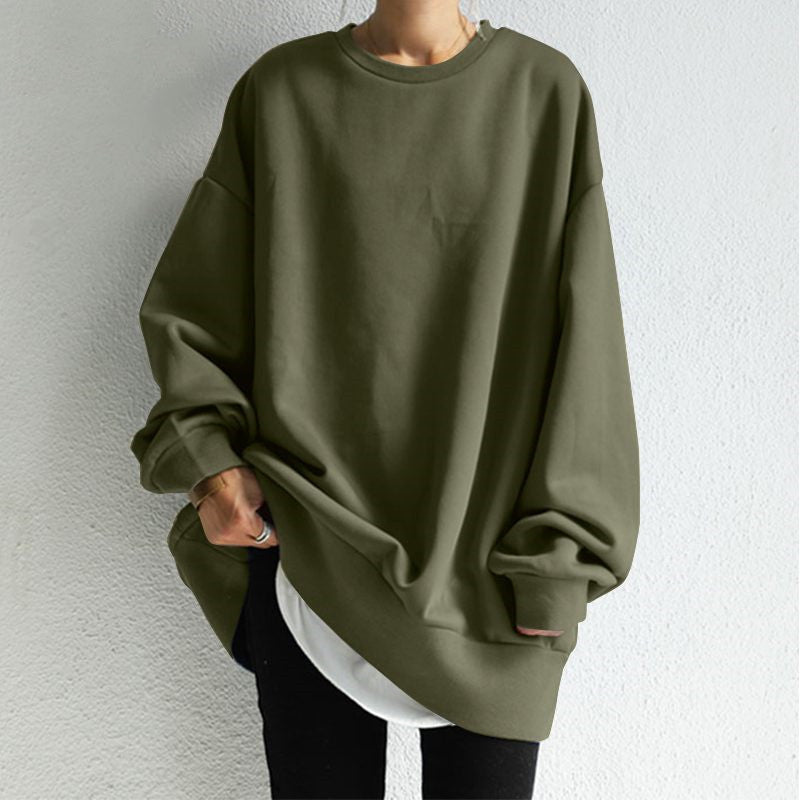 Women Oversized Crewneck Sweatshirt Gomaki