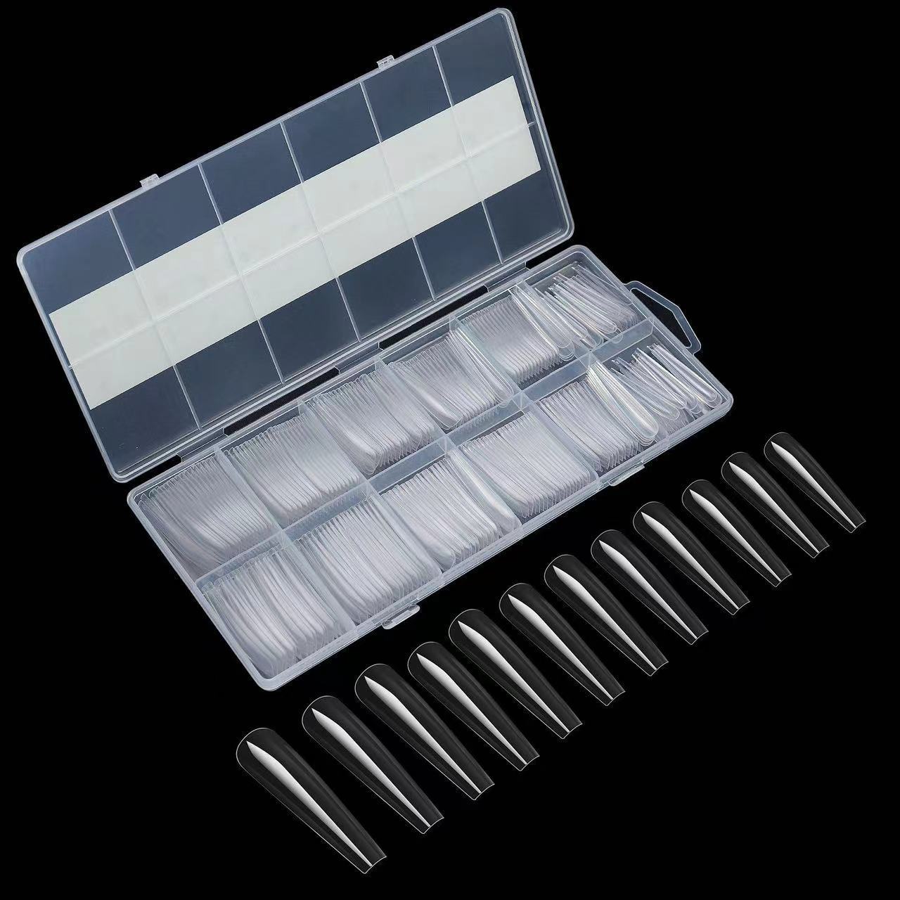 Extra Long Full Cover Soft Gel Nail Tips Gomaki