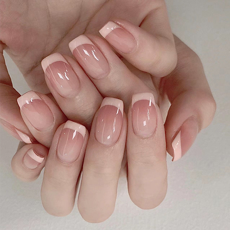 Elegant French Floral Press On Nails Gomaki
