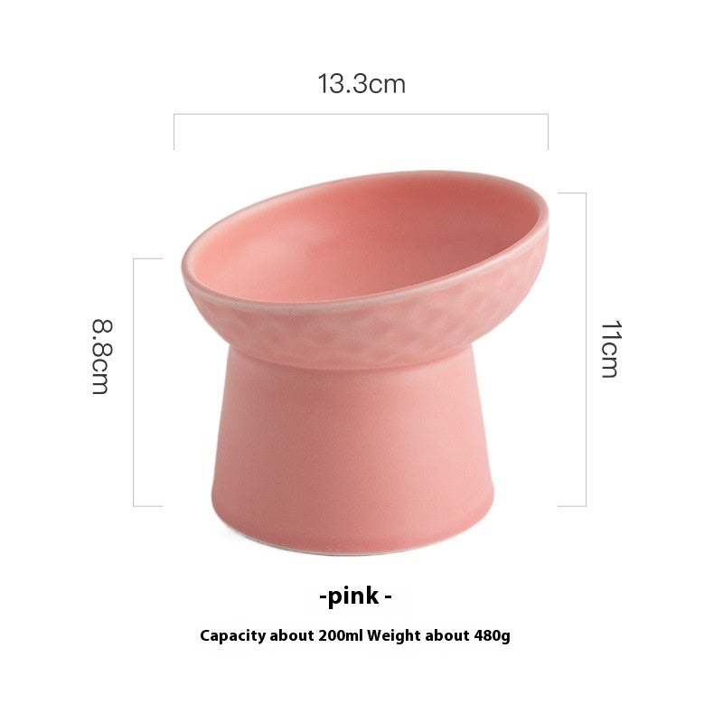 Porcelain Candy Color Cat Dog Bowl Gomaki