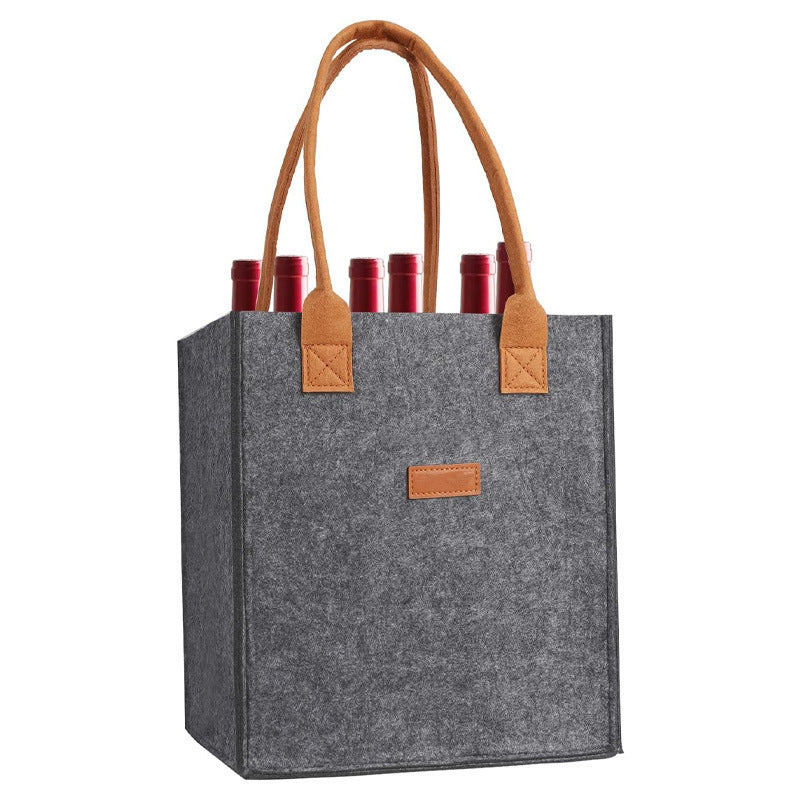 Insulated Wine Bottle Tote Bag Gomaki